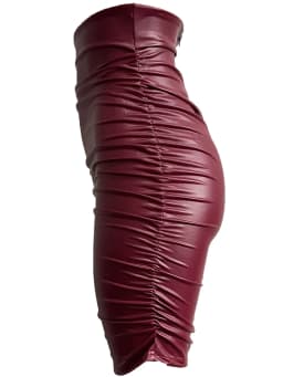 Women Sexy PU Skirt Lady Skinny HighWaist Black Faux Leather Short Skirt