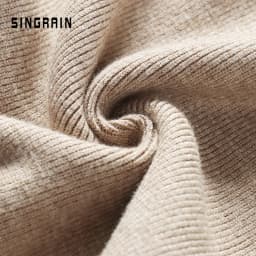 SINGRAIN Women sweater skirt pencil midi knitted skirt high waist skirts womens winter long warm knitting skirts split bottoms