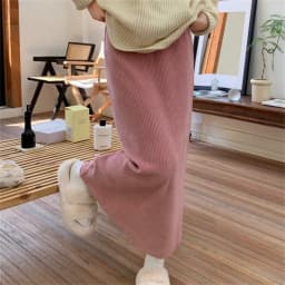 Fashion Corduroy Pink A-Line Skirts Women Korean Elastic High Waist Midi Skirt Women 2023 Autumn Winter Vintage Warm Long Skirt
