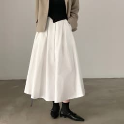 2024 Women Elegant White Long Skirts High Waist A-Line Cotton Maxi Skirts Women Casual Skirts Jupe Femme Saias Mujer