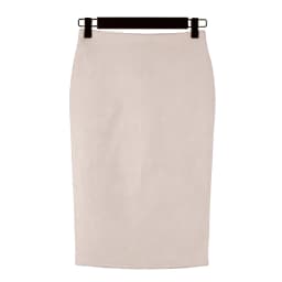 Women Skirts Suede Solid Color Pencil Skirt Female Autumn Winter High Waist Bodycon Vintage Suede Split Thick Stretchy Skirts