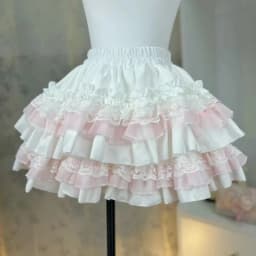 Autumn Woman Vintage Plaid Cake Shirt Spicy Girls Harajuku Sweet Y2k Mini Skirt Japanese Style Fashion Lace Skirt Chic