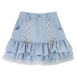 Japanese Kawaii Mini Skirt Women Summer Casual Designer Elegant Lolita Sexy Skirt High Waist Lace Bandage Y2k Sweet Skirt 2024