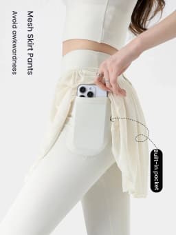 High Waist Tennis Skirt Pants Tummy Control Pleated Skirts Women Summer Yoga Gym Casual Mesh Layered Skirt Woman Clothing