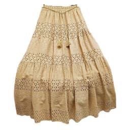 Spring Summer Lace Casual Skirt Women's High Waist Splicing Hooks Casual Solid Loose Holiday Party Skirts Women Clothes