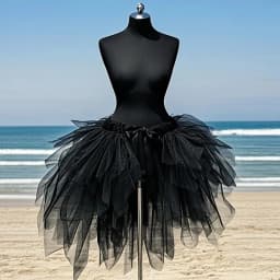 Black Tutu Skirt High Waist Puffy Short Mini Cake Skirt For Women Summer Beach Halloween Girls Birthday Skirt