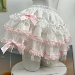 Sweet Lolita Ballet Cake Skirt Women Summer Japanese Y2k Cute Mesh Lace Ruffle Party Skirt Girls Kawaii Fashon Mini Skirts New