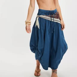 Women Y2k Cargo Parachute Long Skirt Asymmetrical Hem Pleated Bubble Maxi Skirts with Pockets Spring Fall Vintage Streetwear