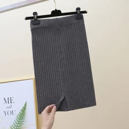 2026 New Korean Fashion Knitted Skirts Women Casual Elegant High Waisted Elastic Office Lady Skirts Solid Mini Skirt