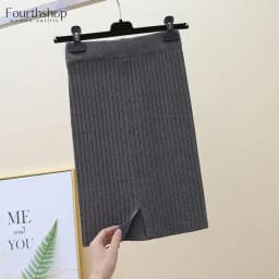 2026 New Korean Fashion Knitted Skirts Women Casual Elegant High Waisted Elastic Office Lady Skirts Solid Mini Skirt