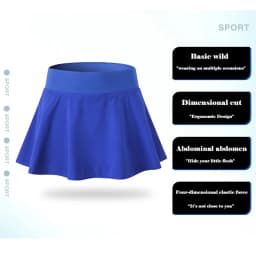 2020 Sports Tennis Skorts Fitness Short Skirt Badminton breathable Quick drying Women Sport Anti Exposure Tennis Skirt