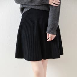 Korean Skirt 100% Merino Wool Women's Knitted Mini Skirt Autumn and Winter Women's Fashion Solid Color Small Umbrella Skirt