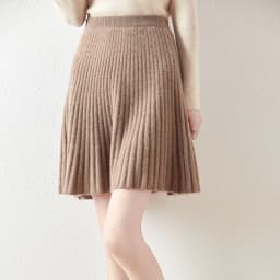 Korean Skirt 100% Merino Wool Women's Knitted Mini Skirt Autumn and Winter Women's Fashion Solid Color Small Umbrella Skirt