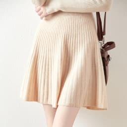 Korean Skirt 100% Merino Wool Women's Knitted Mini Skirt Autumn and Winter Women's Fashion Solid Color Small Umbrella Skirt