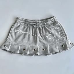 Women's Skirts Y2k Clothes Clothing Fashionable Slim Skirt Gothic Punk Studded Mini Ultra Short Rivet Pleated Skirt Hot Girl