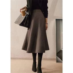 Autumn Winter Wool Plaid Warm Vintage Midi Long Skirt Women Korean Thicken High Waist Skirt Female A-Line Office Lady Elegant