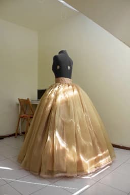 Ochre Ball Skirt Lush Organza Wedding Skirt Layers Bridal Gown Separate Bridal Skirt Formal Skirts without Petticoat Custom Made