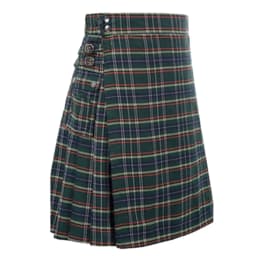 Mens Scottish Plaid Skirts Traditional Highland Tartan Practical Kilt Vintage Pleated Skirt Cosplay Carnival Fancy Party Dress