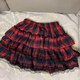 Women High Street Vintage Lace Cake Skirts Subculture Gothic Y2k High-waist Red Plaid Print Skirt Female Punk Hot Girl Outfits