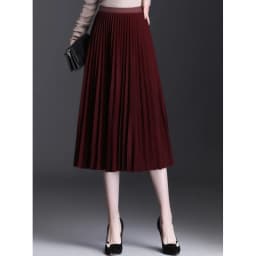 Ladies Fashion Casual Long Skirt Elegant Vintage Pleated Skirts Women Temperament Party Wear Faldas Woman Clothing Streetwear