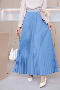 Ladies Fashion Casual Long Skirt Elegant Vintage Pleated Skirts Women Temperament Party Wear Faldas Woman Clothing Streetwear