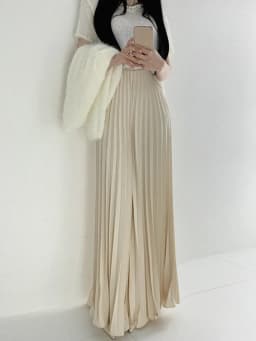 Ladies Fashion Casual Long Skirt Elegant Vintage Pleated Skirts Women Temperament Party Wear Faldas Woman Clothing Streetwear