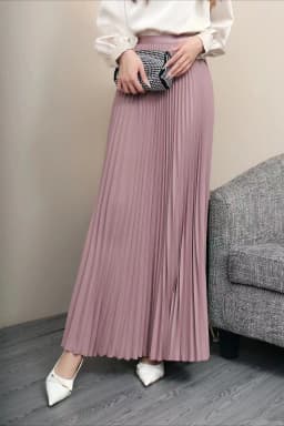 Ladies Fashion Casual Long Skirt Elegant Vintage Pleated Skirts Women Temperament Party Wear Faldas Woman Clothing Streetwear