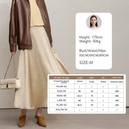 AMII Women's Skirt Loose Long A-skirt Satin Skirts For Women 2025 Autumn New Minimalist Solid Color Clothing Ladies 12513015