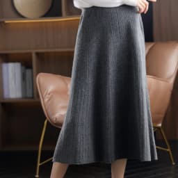 2025 Autumn New High-Waist 100%Pure Wool Pleated Long Skirt Women's Knit Base Skirt Fashion Pack Hip A-Line Cashmere Large Skirt