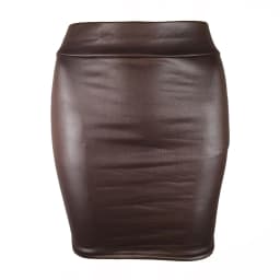 Leather Skirt Back Split Women Sexy Bodycon Pencil Skirt Sexy Office Lady Pencil Package Skirts High Waist Summer Long Skirt