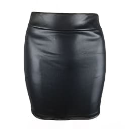 Leather Skirt Back Split Women Sexy Bodycon Pencil Skirt Sexy Office Lady Pencil Package Skirts High Waist Summer Long Skirt