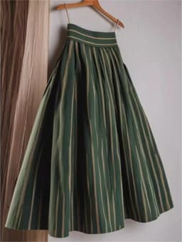 High Waist Skirt for Women's 2025 Faldas Mujer De Moda Vintage Korean Jupe Loose A-line Saia Fashion Striped Slim Fit Skirts