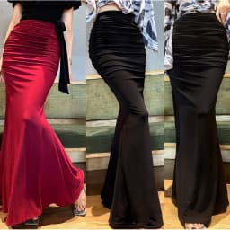 2025 New Design Slimming Pleated Wrap Body Long Skirt Women's Stylish Commuter Sexy High Waist Versatile Skirt