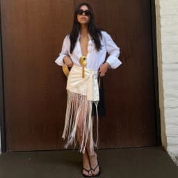 Trendix Women Tassle Skirt Summer High Waist Bandage Hollow Out Mini Skirts 2026 Beach Party Fashion Fringe Crochet Mesh Skirt