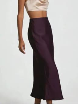 Women's Fashion Satin Long Skirt High Waist Solid Color Casual Basic Fishtail Skirt Chic Summer Party Clothing 2026