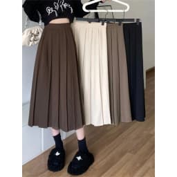 Fashion Girls Skirts for Women Korean Style Long Black Skirt Women's Pleated Skirt Long Skirts for Women Fashion 2023 A-LINE