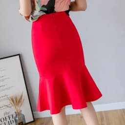 Oversized Fashion Women Skirt 2026 Sexy High Waist Skirts Ruffle Bodycon Korean Style Office Lady Midi Pencil Skirt Jupe Femme