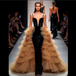 Extra Puffy Layered Tulle Overskirt Detachable Train Elastic Waist Tiered Ruffle Mesh Removable Skirt Nude Gold Prom Party Skirt