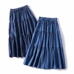 Women High Waist long Skirt 2025 Autumer brand Denim ruffled skirts casual vinatge Summer cotton skirts vestidos vintage clothes