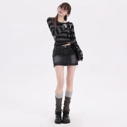 GUUZYUVIZ-Women's Retro Denim Mini Skirt, High Waist, Straight Bodycon, Jeans Skirts, Female Clothes, Y2K Streetwear, Summer