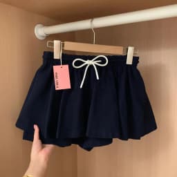 Unique Design High Waist A-Line Skirt Women's Thin Fashionable Puffy Skirt Sporty Feel Short Skirt Breathable Polyester