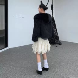 Women's Korean Style Lace Tulle Skirt Fairycore Sweet Elegant Ruffle Skirts Vintage Streetwear Irregular Layered Skirts