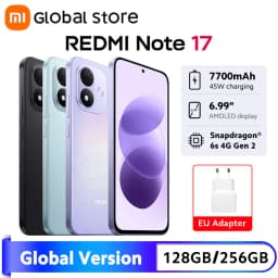 Global Version Xiaomi Redmi Note 17 4G Smartphone 6.99" FHD+ AMOLED Display Snapdragon® 6s 4G Gen 2 CPU 7700mAh 45W 50MP Camera