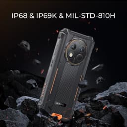 OUKITEL G1 Rugged Phone - 10600mAh, 24(6+18)GB+256GB, 6.52" Display, IP68 Waterproof, NFC Smartphone, Android 14,48MP Camera