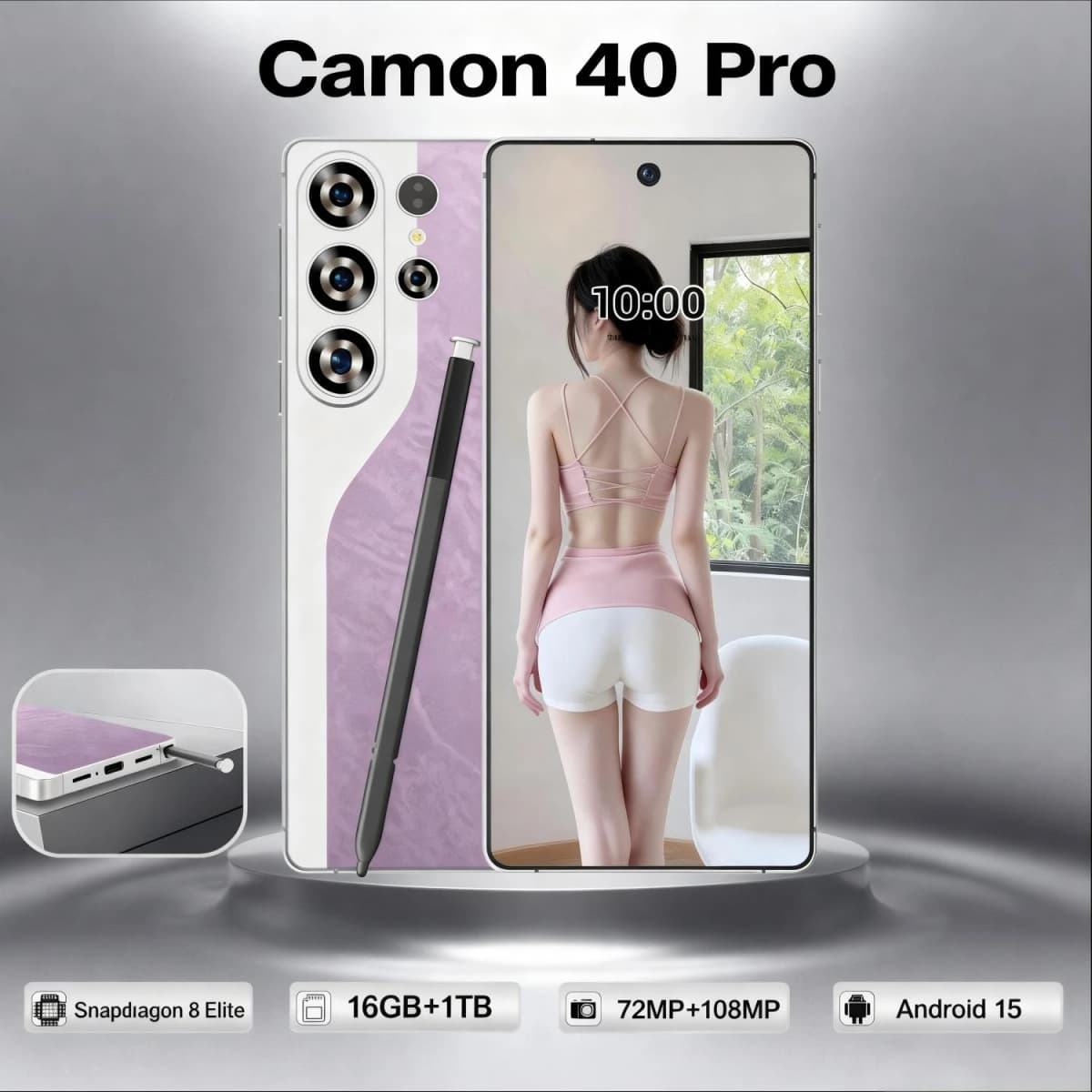 Hot 2026 New C40 Pro Global Version 5G Dual Card Dual Standby System Original Intelligent 6.9inch 8000mAh Battery