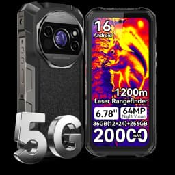 FOSSiBOT F115 UItra 36GB(12+24)RAM+256GB Android 16 20000mAh 64MP Night Vision Camera World's First Triple Vision Rugged Phone