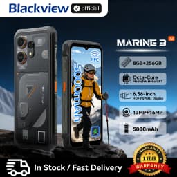 Blackview OSCAL MARINE 3 Smartphone, 6.56" HD 90Hz Display,Helio G81,13MP+16MP Camera, 5000mAh Battery, Android 16 Mobile Phone
