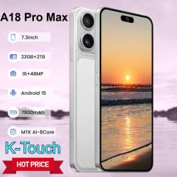 K-Touch Smartphone 5G For M18 Pro Max Smart Mobile Phones 5G Dual Sim Android 22G+2TB 7.3inch Cell Phone 16+48MP Face Unlocked 7800mAh Battery Cellphone