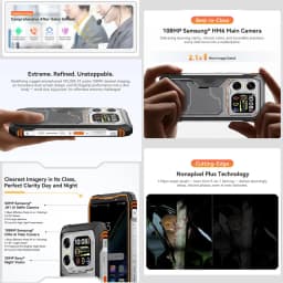 Blackview XPLORE X1 Rugged Smartphone 12GB+256GB 5G 108MP Camera 6.78'' Display 10000mAh Battery 55W Android 15 NFC Rugged Phone