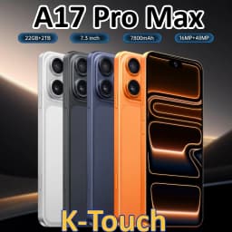 K-Touch A17 Pro Max Mobile Phones Smartphone Android 15 Cell Phone 7.3 Inch 22G+2TB 16+48MP Camera 5G Dual Sim 7800mAh Fingerprint Unlocked Global Version Cellphones